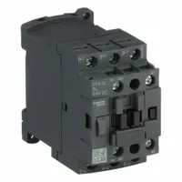 SCHNEIDER IEC Magnetic Contactor: Non-Reversing, 3 Poles, 3NO Contacts, 12 A, 24V DC Coil (MPN DPE12BL)