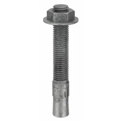 MKT FASTENING 3/4" x 5-1/2" Galvanized Steel Wedge Anchor, 5-Pack - Steel Wedge Anchors