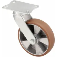 APPROVED VENDOR Plate Caster: Corrosion-Resistant/Debris-Resistant/Easy Turn/Maint Free/Quiet-Roll (MPN P25S-ALB 200K-16-H10-01)