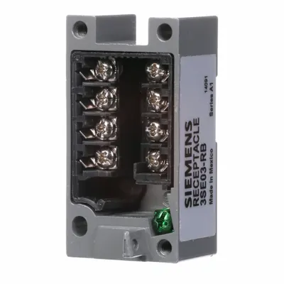 Siemens Limit Switch Receptacle: EN50041 Body, 2 Mounting Holes, 2NO/2NC - Receptacles for Limit Switches