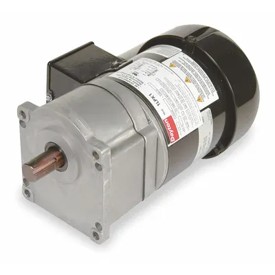 Dayton Gearmotor: Parallel, Single Output Shaft, PSC, TEFC, 15 RPM, 500 in-lb Max Torque - Parallel Shaft AC Gearmotors