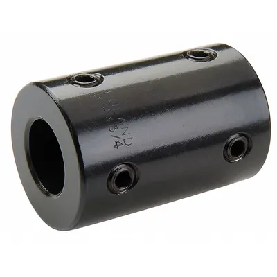 RULAND MANUFACTURING Set Screw Rigid Shaft Coupling, 6 mm Bore, MSCX-6-6-F - Set Screw Rigid Shaft Couplings