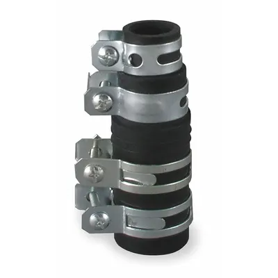 OEM Coupling: Rubber, Black, Mfr Part # 1PNV3 - Mounting Gaskets, Flanges, Adapters & Connectors