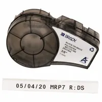 Combined Label and Ribbon Cartridge: 3/8 in, 21 ft, Cryogenic Autoclavable Polyester, -40°F to 320°F (MPN M21-375-488)