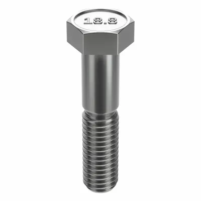 FOREVERBOLT Hex Head Cap Screw: Stainless Steel, A2, NL-19, 1/2"-13, Coarse, 2 1/2 in lg - 18-8 Stainless Steel Hex Head Cap Screws