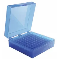 Rectangular Storage Box: 6 in Overall Wd, 2 1/4 in Overall Ht, 5 5/8 in Overall Lg, Polypropylene (MPN 120201)
