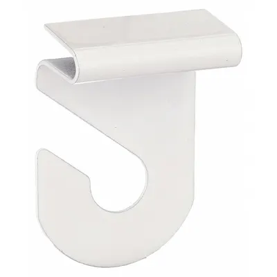 OEM Clip-In Ceiling Hook, White, Steel, 10 lb Capacity - Clip-In Ceiling Hooks