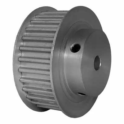 Dayton Timing Pulley: Modified Curvilinear, Fixed, For GT Timing Belt Section - GT Section Fixed-Bore Timing Pulleys with Hub