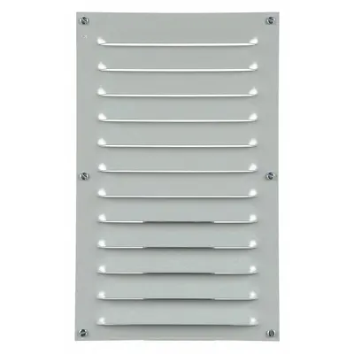HOFFMAN Louvered Vent Kit: Louver Plate Kit, Mild Steel, 10.56 in Overall Ht - Louver Plate Kits