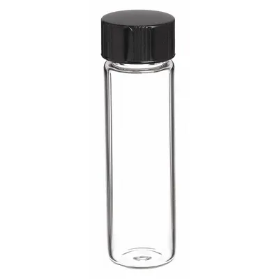 QORPAK Sample Vial: 7.5 mL, Includes Closure, Phenolic, 17 mm Body Dia, Square - Glass Sample Vials