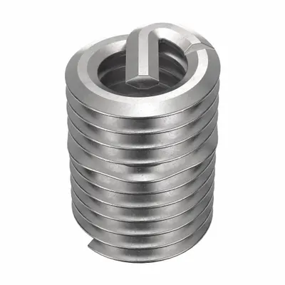 HELI-COIL Helical Insert: Tanged Tang Style, Screw-Locking, M4-0.70 Thread Size - Screw-Locking Tanged Helical Inserts