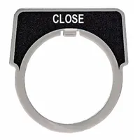 Legend Plate: 30 mm Panel Mounting Size, Half-Round, 1 3/4 in Overall Ht x 1 5/8 in Overall Wd (MPN 9001KN208)