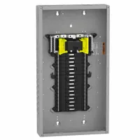 Load Center: 100 A Amps, 120/240V AC, 32 Spaces, 22 kA, 6 Max. No. of Tandem Breakers, Indoor (MPN QO132M100P)