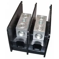 MERSEN Power Distribution Block: Open, Lug, Lug, 6 AWG – 350 kcmil For Line Side Wire Sizes (MPN MPDB67002)