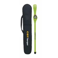 This magnetic locator detects buried ferrous objects such as iron pipes, valve boxes, and survey markers. It features a digital and audible display with a maximum locating depth of 15 ft. Suitable for construction, utility locating, and land surveying applications