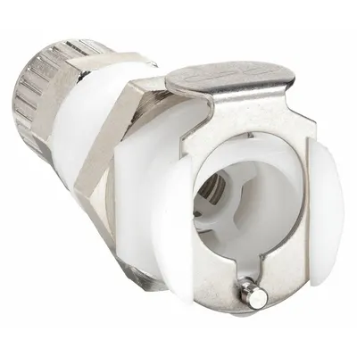 COLDER Quick Connection Coupling: Straight, 5/32 in ID x 1/4 in OD Size - Acetal Quick-Disconnect Tube Fittings