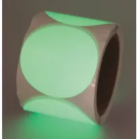 Floor Marking Tape: Circle, Solid, White, No Legend, 3 in x 3 in, 16 mil Tape Thick, INCOM, 100 PK (MPN GTCL30)