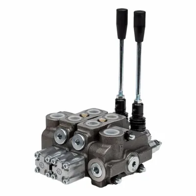HYDRO CUSTOM Hydraulic Directional Control Valve: Four-Way / Three Positions - Stack Valve Working Sections