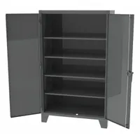 GREENE MANUFACTURING, INC. Storage Cabinet: 60 in x 24 in x 84 in, Swing Handle & Padlock Hasp (MPN EX-785-1)