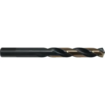 CLE-LINE Mechanics Length Drill Bit: 5/32", 135° Split Point, Black & Gold HSS - High-Speed Steel Mechanics-Length Drill Bits