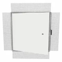 BABCOCK-DAVIS Access Door: 8 in Ht, 8 in Wd, Concealed Hinge, Plaster Bead Flange, Steel, White (MPN BIPK0808)