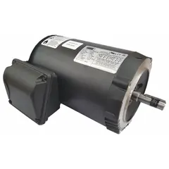 Totally enclosed non-ventilated (TENV) 3-phase AC motor with C-face mounting. Rated 1/4 hp, 230/460V, 1.4/0.7 A full load current, 1,780 RPM at 60 Hz. Suitable for pumps, conveyors, and machine tools in industrial environments where protection against dust and moisture is required.