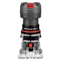 PORTER CABLE Laminate Trimmer: Compact, Fixed Base, 1.75 hp, Variable Speed, 31,000 RPM, Palm Grip (MPN PCE6435)