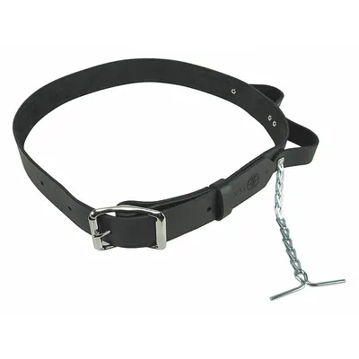KLEIN TOOLS Modular Tool Belt: Leather, 46 in to 54 in Waist Size - Tool Belts without Pouches