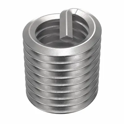 HELI-COIL Helical Insert: Tanged Tang Style, Free-Running, 9/16"-12 Thread Size, Plain - Free-Running Tanged Helical Inserts