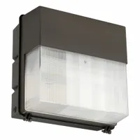 Wall Pack: LED, 3,383 lm, 5000K, 120 to 277V AC, 32 W, Type III, 8 in Overall Ht (MPN 93079193)
