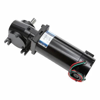 LEESON Right Angle Gearmotors: Right Angle, 90V DC, TENV, 500 RPM, 30 in-lb Max Torque - Right Angle DC Gearmotors