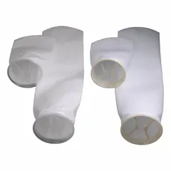 Felt seamless filter bag rated at 25 micron, with a maximum flow rate of 179.7 gpm and maximum operating temperature of 180°F. Suitable for liquid filtration in industrial processes such as chemical processing, water treatment, and pharmaceutical manufacturing.