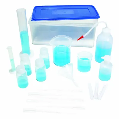 UNITED SCIENTIFIC Plasticware Kit: Lab Starter Kit, Plastic (MPN PLKIT20) - Lab Glassware Sets
