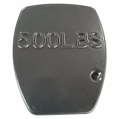 Replacement bottom block frame for Dayton electric wire rope hoists. Compatible with model 4GU72. Supports the load hook and sheave assembly in the hoist system.