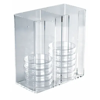 HEATHROW SCIENTIFIC Bin: 4 1/4 in Overall Wd, 9 1/4 in Overall Ht, 8 3/4 in Overall Lg, Acrylic - Lab Storage Bins