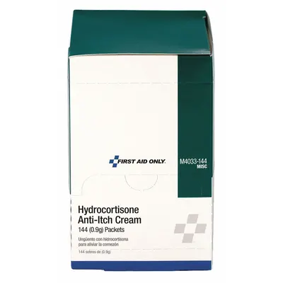 OEM APPROVED VENDOR Topical Anti-Itch Cream, Hydrocortisone 1%, 0.032 oz Packets - Anti-Itch Creams & Gels