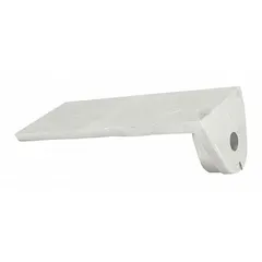 Left-hand tool rest replacement part for Dayton bench and pedestal grinders. Supports workpieces during grinding operations to maintain stability and precision. Direct replacement for original equipment.