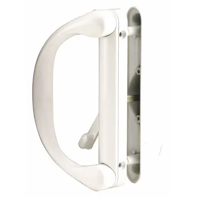 PRIME-LINE C 1275 Sliding Door Lock, Recessed Handle, 6 3/4 in Ht x 1 1/2 in Wd - Recessed Handles for Sliding Doors