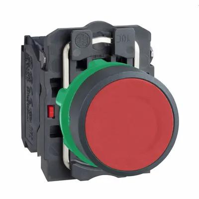 SCHNEIDER Flush Push Button Operator: Non-Illuminated, Flush Profile, Non-Metallic - Flush-Mount Push Buttons