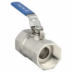 APPROVED VENDOR 316 Stainless Steel Ball Valve, 2 in, FNPT x FNPT, Locking Lever Handle, 06Q011N06020FSR