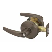 This storeroom lever lockset is designed for commercial applications where free egress is required but exterior access is restricted. It features a Dark Oxidized Satin Bronze, Oil Rubbed finish, ANSI F86 function, and accepts a Small Format Interchangeable Core (SFIC). The Monroe style lever is ADA compliant for accessibility