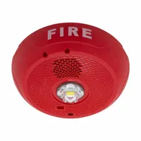 SYSTEM SENSOR Horn Strobe: 16 to 33V DC, 6 27/32 in Overall Ht, 6 27/32 in Overall Wd, PC2RLED