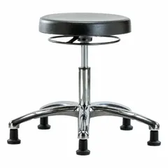 APPROVED VENDOR Polyurethane Lab Stool, ISO 4 Cleanroom, Height Range 16 1/2 in to 21 1/2 in