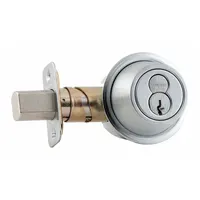 SCHLAGE Deadbolt Lock: Cylindrical, Core Not Included, SFIC, 1 7/8 in Door Thick - Max, Chrome (MPN B560BD 626)