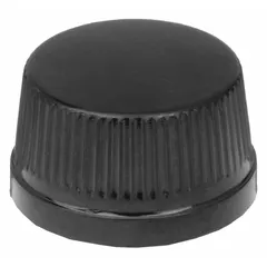 Thermoset instrument control knob with 0.69 in diameter and 0.41 in height. Features an unthreaded bushing for push-fit mounting. Suitable for manual adjustment on control panels, test instruments, and industrial equipment.