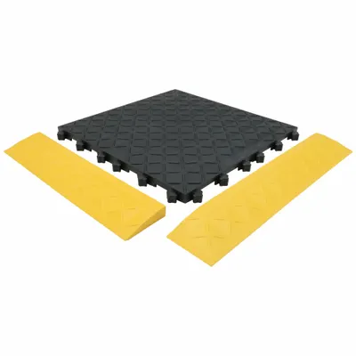 ERGO-ADVANTAGE SAFE-FLEX Interlocking Antifatigue Mat Kit: Interlocking Antifatigue Mat Kit, 3 ft x 5 ft - Ergo Advantage Safe-Flex Interlocking Mat System
