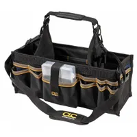 CLC Tool Tote: 23 in W x 12 in D x 15 in H, Black, Polyester, 42 Pockets, 18 Inside Pockets (MPN 1530)