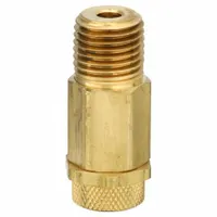 Pressure Relief Valve: 1/4 in MNPT, Brass Body, 0 in Hg to 20 psi, 2 cfm Flow Rate - Max (MPN PR25-000)