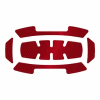 Hard Hat Label: 8 in Ht, 4 in Wd, Diamond-Grade Retroreflective, Reflective, Polypropylene, Red (MPN 48-73-4603)