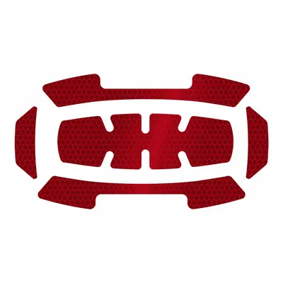 MILWAUKEE Hard Hat Label: 8 in Ht, 4 in Wd, Diamond-Grade Retroreflective, Reflective - Safety